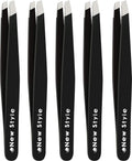 5-Pack Precision Slant Tip Tweezers
