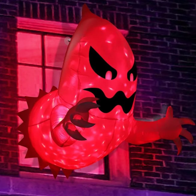 Light-Up Inflatable Halloween Ghost – Outdoor Yard Decoration