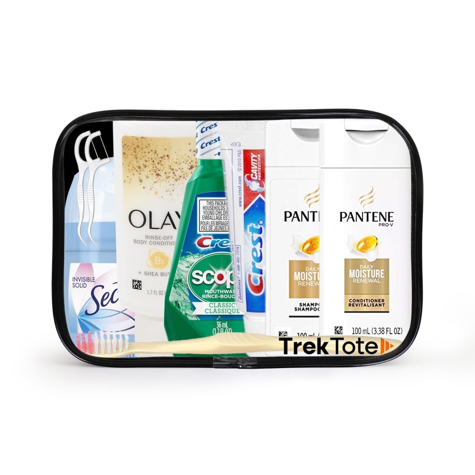 TrekTote 15-Piece Travel Toiletry Kit