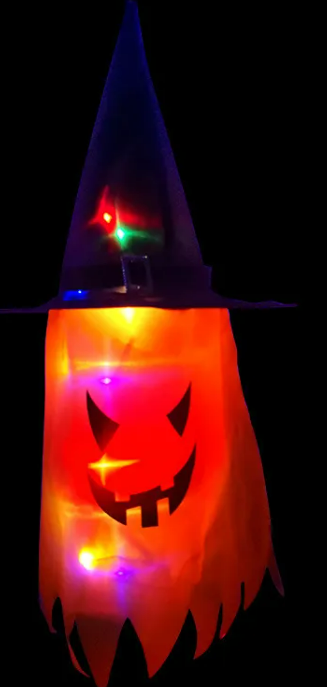 Halloween Ghost Curtain String Lights – Indoor & Outdoor Décor