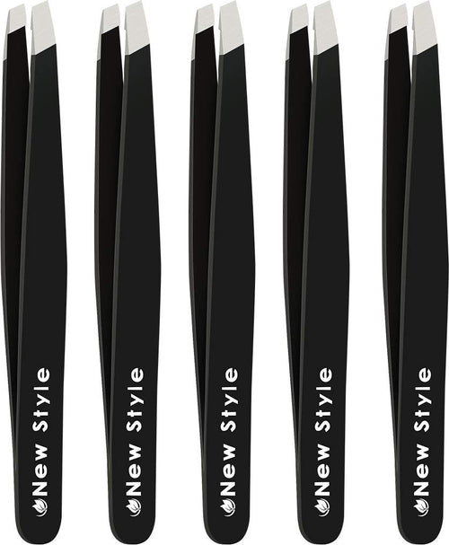 5-Pack Precision Slant Tip Tweezers