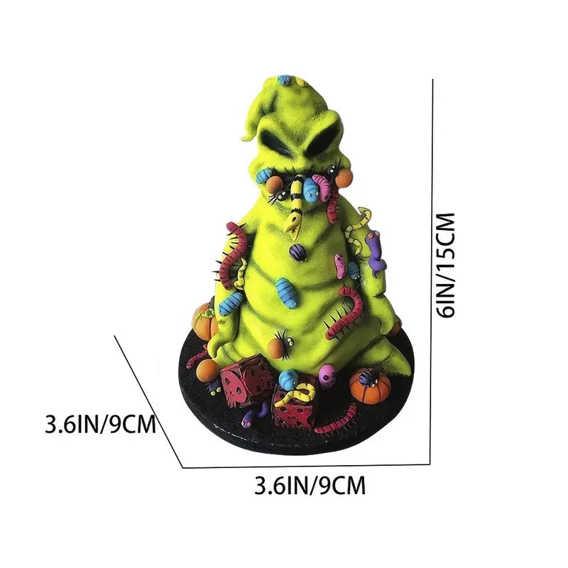 Halloween Witch Wizard Ghost Figurine – Spooky Table & Home Décor